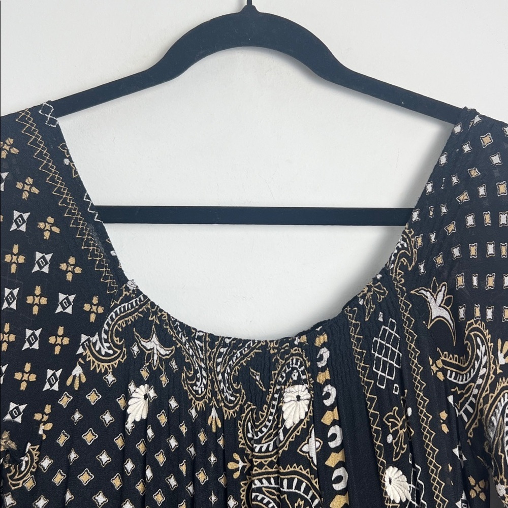 Anthropologie Muche Et Muchette Bohemian Beaded Embroidered Ruffle Gypsy Dress S - Picture 3 of 13